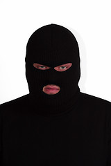 Image showing Angry burglar