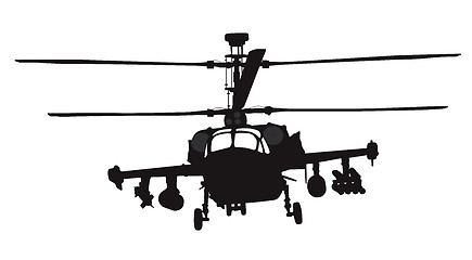 Image showing Helicopter silhouette