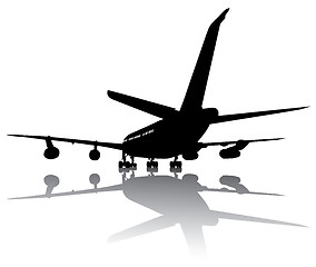 Image showing Aircraft silhouette