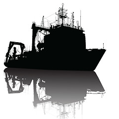 Image showing Ship silhouette