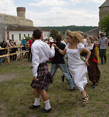 Image showing Medieval dance