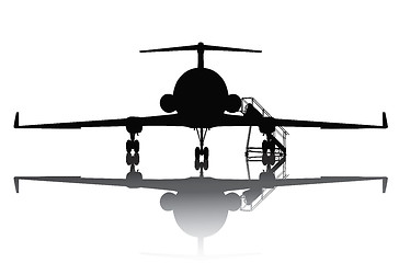 Image showing Aircraft silhouette