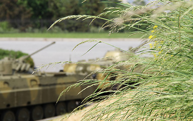 Image showing Armoured column