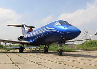 Image showing Jet before takeoff