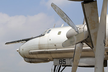 Image showing Old plane engine