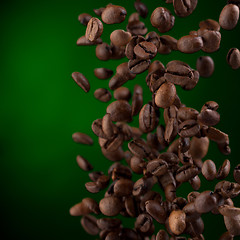 Image showing Flying coffee