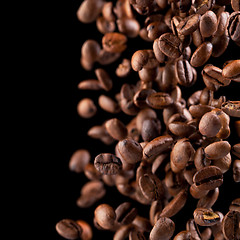 Image showing Flying coffee