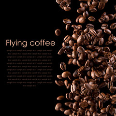 Image showing Flying coffee