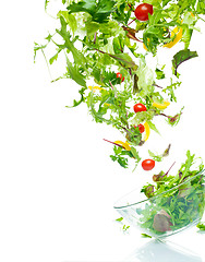 Image showing Flying salad