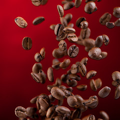 Image showing Flying coffee