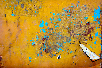 Image showing Colorful grunge background of rusty iron