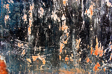 Image showing Colorful grunge background of rusty iron