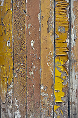 Image showing old, grunge wood panels used as background