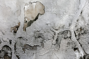 Image showing Grunge cracked concrete wall