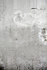 Image showing Grunge cracked concrete wall