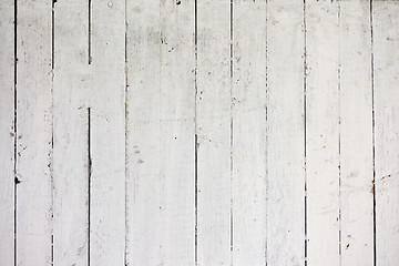 Image showing Weathered white wood