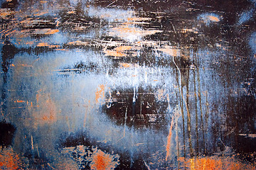 Image showing Colorful grunge background of rusty iron