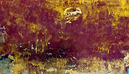 Image showing Colorful grunge background of rusty iron