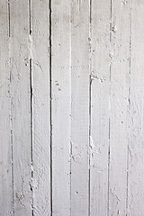 Image showing Weathered white wood