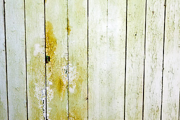 Image showing Weathered white wood