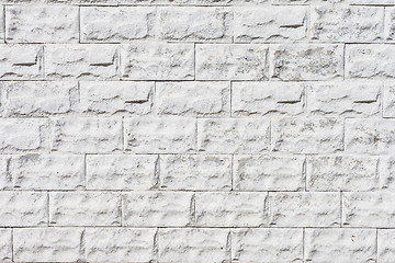 Image showing white brick wall