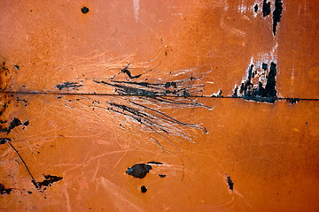 Image showing Colorful grunge background of rusty iron