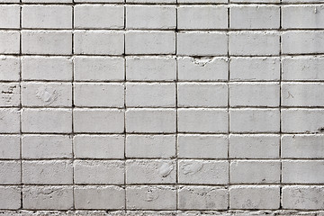 Image showing white brick wall