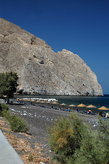 Image showing santorini beach