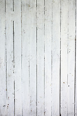 Image showing Weathered white wood