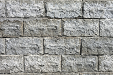 Image showing white brick wall