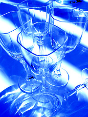 Image showing Abstract wine glasses