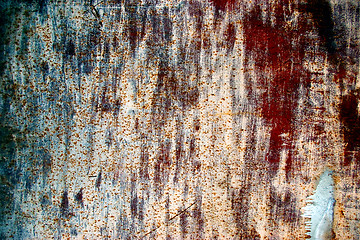 Image showing Colorful grunge background of rusty iron