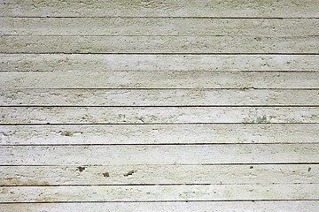 Image showing Weathered white wood