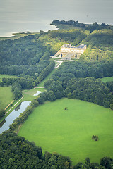 Image showing flight over Herrenchiemsee