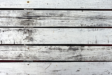 Image showing Weathered white wood