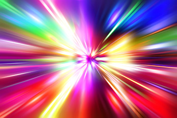 Image showing colorful  radial radiant effect