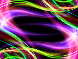 Image showing abstract wavy colorful design backdrop