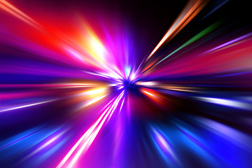 Image showing colorful  radial radiant effect