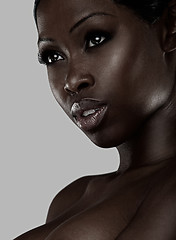 Image showing Portrait of an African beauty