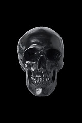 Image showing Black skull isolated