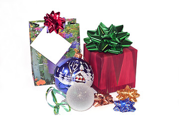 Image showing Christmas gifts and ornaments