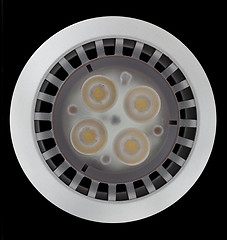 Image showing LED light bulb lit from above