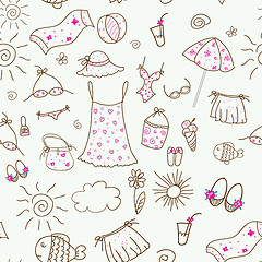 Image showing summer seamless pattern