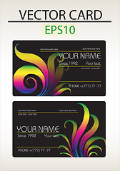 Image showing Vector abstract business card with place for your text