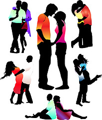 Image showing Vector Illustration. Boys and girls