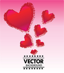 Image showing Valentine's Day Greeting card, vector illustration