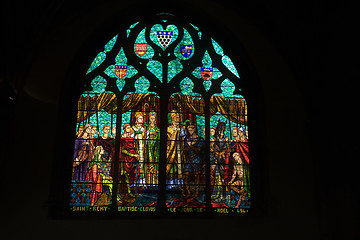 Image showing Stained glass window