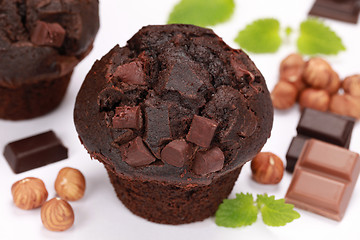 Image showing Chocolate Muffins