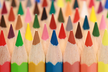 Image showing Colorful Crayons