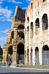 Image showing wall of Roman Colosseum 